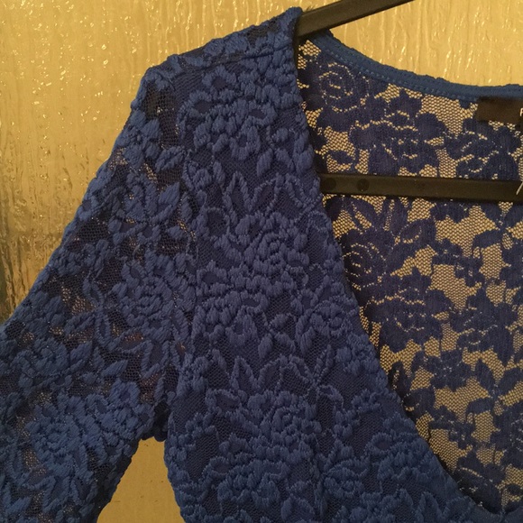 Royal Blue Mini Dress - Picture 4 of 6